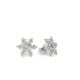 LUCY Earrings  0.58   with 0.58  Round Lab Grown Diamond Sides set on 0.89gr 10k WG
