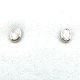 LUCY Earrings with 0.70  Oval Lab Grown Diamond Sides set on 0.79gr 10k WG