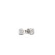 Sparkles Earrings  0.50   with 0.50  Radiant Lab Grown Diamond Sides set on 0.72gr 10k WG
