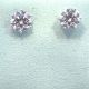 Lab Grown Earrings  4.50ctw 2 Round Lab Grown Diamond set on 0.87gr 14k WG