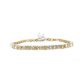 LUCY Bracelet  9.79   with 9.79  Radiant Lab Grown Diamond Sides set on 5.05gr 14k WG