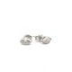 LUCY Earrings  0.37   with 0.37  Radiant Lab Grown Diamond Sides set on 0.75gr 10k WG