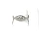 Fireworks Jewelry Rings  1.00   with 0.54  Round Diamond 0.46  Sides set on 2.46gr 18k WG