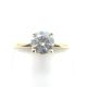 Fireworks Jewelry Rings  0.58   with 0.56  Round Diamond 0.02  Sides set on 3.56gr 14k YG
