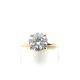 Fireworks Jewelry Rings  1.84   with 1.80  Round Diamond 0.04  Sides set on 3.75gr 18k YG