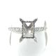 Fireworks Jewelry semi mount with 42 RD Natural Diamonds set on 3.53gr 18k WG