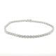 14KW LAB GROWN TENNIS BRACELET, 60RD-5.00CTW, 14KW-4.08GR