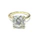 Rings  4.00   with 4.00  Round Lab Grown Diamond Sides set on 3.48gr 14k YG