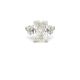 Stacey Rings  7.12   with 6.67  Radiant Lab Grown Diamond 0.45  Sides set on 4.72gr 14k WG