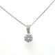 Lab Grown Collection Necklace 5 DIA 0.75 CENTER & 0.04CTS on 1.82 gr 14k WG