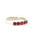 Gemma Rings  0.29   with 0.68 Ruby 0.29  Sides set on 2.10gr 14k YG