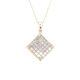 14k YG Diamond  Pendants  Princess Cut  36D  -1.29CTW  1.92GR