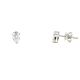 LUCY Collection Earrings with 2 pcs 0.7 ctw set on 0.69 gr 14k WG 0.83 GW