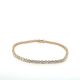 LUCY Collection Bracelet with 60 pcs 5 ctw set on 4.13 gr 14k YG 5.13 GW