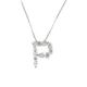 P Lab Grown Collection Pendant with 10 pcs 2.38 ctw set on 2.87 gr 14k WG 3.35 GW