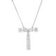 T Lab Grown Collection Pendant with 8 pcs 2.12 ctw set on 2.62 gr 14k WG 3.05 GW