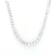 Lab Grown Collection Necklace with 136 pcs 19.8 ctw set on 11.12 gr 14k WG 15.08 GW