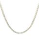 LUCY Collection Necklace with 136 pcs 19.8 ctw set on 10.91 gr 14k YG 14.87 GW