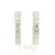 Lab Grown Fancy Hoop Earrings with 30 pcs PR 9.39 ctw set on 4.6904 gr 14k WG 6.57 GW