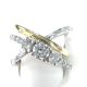 Fashion Two Tone Band with 39 Lab Grown Diamonds on 13.22 gr 14k Yellow & White