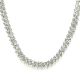 14KWG LAB GROWN DIAMOND TENNIS NECKLACE 107D-35.70CTW 14KW-18.62GR