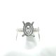 Bridal Collection Semi Mount 100 RD Natural Diamonds 0.9 set on 3.4 gr 14k WG