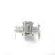 14KW LAB GROWN DIAMOND ENGAGEMENT RING 1EM-3.12CT 6PR-0.88CTW  14KW-2.02GR