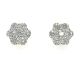 14KW LAB GROWN DIAMOND FLOWER CLUSTER STUD 14RD-6.04CTW 14KW-4.00GR