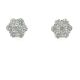 14KW LAB GROWN DIAMOND FLOWER CLUSTER STUD 14RD-3.09CTW 14KW-2.89GR