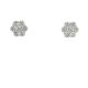 14KW LAB GROWN DIAMOND FLOWER CLUSTER STUD 14RD-1.20CTW 14KW-1.58GR