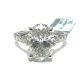 14KW LAB GROWN DIAMOND ENGAGEMENT RING NON CERT F-G VS+ 1OV-3.03CT 10D-0.39CTW 14KW-2.722GR
