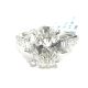 14KW LAB GROWN DIAMOND ENGAGEMENT RING NON CERT F-G VS+ 1OV-3.13CT 12D-0.7CTW 14KW-3GR