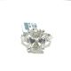 14KW LAB GROWN DIAMOND ENGAGEMENT RING NON CERT F-G VS+ 1OV-5.08CT 4D-0.56CTW 14KW-2.938GR