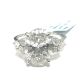 14KW LAB GROWN DIAMOND ENGAGEMENT RING NON CERT F-G VS+ 1OV-3.15CT 6D-0.31CTW 14KW-2.928GR