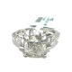 14KW LAB GROWN DIAMOND ENGAGEMENT RING NON CERT F-G VS+ 1RA-3.21CT 12D-0.68CTW 14KW-3.234GR