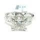 14KW LAB GROWN DIAMOND ENGAGEMENT RING NON CERT F-G VS+ 1RA-3.01CT 4D-0.55CTW 14KW-2.52GR