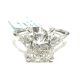 14KW LAB GROWN DIAMOND ENGAGEMENT RING NON CERT F-G VS+ 1RA-3.08CT 6D-0.15CTW 14KW-2.72GR