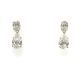 14KY LAB GROWN DIAMOND FANCY PEAR DANGLING EARRINGS 2PE-1.7CT 2OV-0.77CTW 14KY-0.9GR