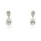 14KW LAB GROWN DIAMOND FANCY PEAR DANGLING EARRINGS 2PE-1.7CT 2OV-0.77CTW 14KW-0.87GR