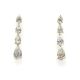 14KY LAB GROWN DIAMOND FANCY 4PEAR DROP EARRINGS 8PE-3.42CT -0CTW 14KY-1.17GR