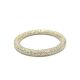 14KY NATURAL DIAMOND MICRO PAVE SPIRAL BAND  372RD-0.83CTW 14KY-1.78GR