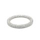 14KW NATURAL DIAMOND MICRO PAVE SPIRAL BAND  360RD-0.8CTW 14KW-1.9GR
