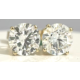 14KY LAB GROWN DIAMOND STUDS 1RD-0.99CT 1RD-0.98CTW 14KY-1.08GR