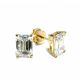 14KY LAB GROWN DIAMOND STUDS 1EM-0.98CT 1EM-0.99CTW 14KY-0.96GR