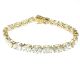 14k YG Lab Grown Diamond Oval EM Tennis Bracelet  23OV-23.17CTW 23D 14KY-8.97GR