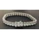 14k WG Lab Grown Diamond  Bracelet  Oval  Oval   33D- 27.43CTW 1D  -27.43CTW  12.73GR