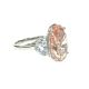 14k WG Lab Grown Diamond  Rings  Pink Oval 8.53CT Half Moon   3D- 1.54CTW 4D  -10.07CTW  4.52GR