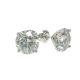 14k WG Lab Grown Diamond  Studs  4RD  -4.04CTW  1.94GR