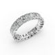 Emerald Shape Diamond Eternity Bands in Gold