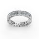Emerald Shape Diamond Eternity Bands in Gold